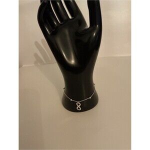 NWOT Peruvian 925 Sterling Silver Infinity Symbol Beaded Bracelet